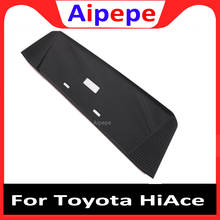 For Toyota Hiace Granvia Commuter 2019 2020 Rear License Plate Cover Trim Carbon Fiber Decoration Frame Exterior Car Accessories 2024 - buy cheap