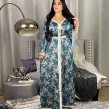 Vestido muçulmano de musselina, vestido feminino estilo hijab de dubai, turco, roupa para mulheres 2024 - compre barato