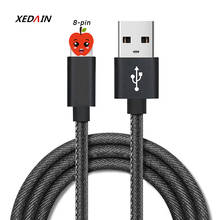 XEDAIN Denim USB Cable Fast Charging Cable For iPhone 11 X XS MAX Pro 8 7 6 6s plus 5 se For ISO iPad Charger Cord Wire 2024 - buy cheap