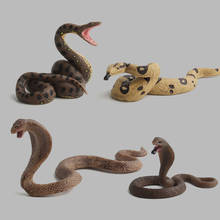 Simulation Mini Snake Cobra Python Action Figure Plastic Model Kids Toy 2024 - buy cheap