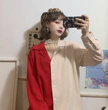 Spring and Autumn 2020 New Korean Western Long-sleeve Loose Wild Shirt 2024 - buy cheap