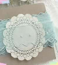 3 Yards High Quality Beautiful Mint Blue Green Lace Ribbon Embroidery Lace Trim DIY Embroidered For Sewing Decoration 4.5cm 2024 - buy cheap