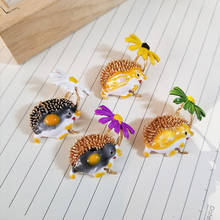 Fashion New enamel Hedgehog Brooches for friends Animal Collar pins badge women Accessories Wholesale 2024 - buy cheap