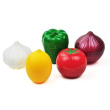 Пластиковая стандартная коробка для хранения еды, органайзер для лука, помидор, чеснока, лимона, зеленого цвета, фотоинструменты, кухонные аксессуары 2024 - купить недорого