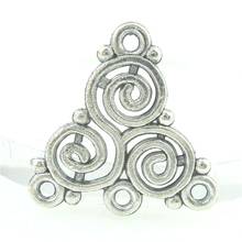 Amuleto de Metal Vintage de 19,5x1,5mm, 10 piezas, Conector de dijes, colgante de moda DIY para la fabricación de joyas, pendientes, pulsera 16533 2024 - compra barato