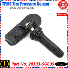 Xuan-sensor de pressão dos pneus tpms 28103-sg000, 1 peça, para subaru forester, impreza, wrx, legacy, outback, tribeca, xv, trilha, 315mhz 2024 - compre barato
