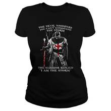 The Devil Whipers вы не можете выдержать шторм воин ответил я шторм женская футболка 2024 - купить недорого