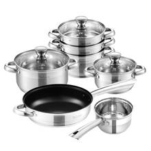 Velaze Kitchen Cookware Set Stainless Steel 10-Piece Cooking Pot Set Induction Saucepan Casserole Steamer Frypan with Glass Lid 2024 - buy cheap