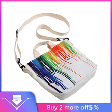 Women Fashion Canvas Painted Bag Coin Purse Shoulder Messenger Casual Bags  crossbody bags for women сумка женская через плечо 2024 - buy cheap