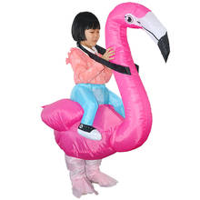 Kids Adult Flamingo Inflatable Costume  Halloween Costumes for Kids Funny Pink Phoenicopteridae Cosplay Cygnus Dress Up Swan 2024 - buy cheap