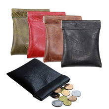 Small Mini Pu Leather Coin Purse Women Men Short Wallet Bag Money  Little Key Business Credit Card Holder Gift 2024 - buy cheap