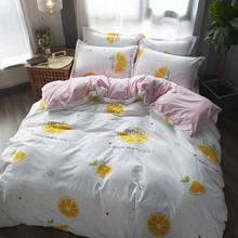 Ropa de cama de invierno, edredón de 220x240cm, juego de sábanas de invierno, limón, 4 unids/set 2024 - compra barato