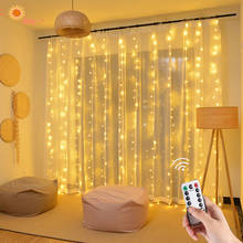3m Led Fairy Lights Garland Curtain Lamp Led String Lights Christmas Garland Decoration for Home Bedroom Living Room New Year 2024 - buy cheap