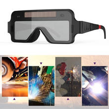 Gafas de soldadura con energía Solar, lentes de soldadura antideslumbrantes, máscara de ojos, DIN11, duraderas, cambio automático de luz, casco de protección de argón 2024 - compra barato