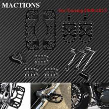 Front Rider Floorboards Passenger Rear Footpegs Mount Shift Lever Pegs Brake Arm Set For Harley Touring Road Street Glide 08-13 2024 - buy cheap