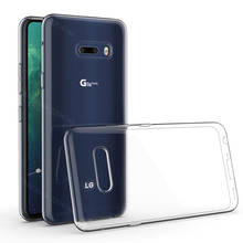 Чехол для LG G8X ThinQ, силиконовый прозрачный чехол-бампер из ТПУ, мягкий чехол для LG G8s ThinQ, прозрачная задняя крышка 2024 - купить недорого