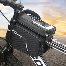Armação frontal dura bolsa de armazenamento de bicicleta, à prova d'água bolsa de celular tubo frontal mtb acessórios de ciclismo 2024 - compre barato