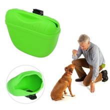 1pc Silicone Pet Feeding Bag Portable Dog Snack Storage Pet Food Bag Treat Waist Belt Detachable Outdoor Training Pouch 2024 - buy cheap