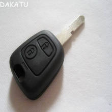 Decalque de chave remota para peugeot 406 407 408 607 com 2 botões 2024 - compre barato