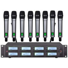 Professional UHF wireless microphone series 8-channel handheld microphone for family KTV karaoke stage performance microphone 2024 - buy cheap