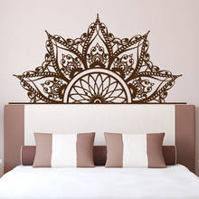 Half Mandala Wall Decal Headboard Door Vinyl Sticker Bedroom Living Room Home Decoration Car Window Art Boho Style Ornament E710 2024 - buy cheap