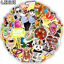 100 PCS Colorful Waterproof Sticker Animal Cartoon Punk Game Stickers for DIY Skateboard Guitar Suitcase Laptop Bicycle Stickers 2024 - buy cheap