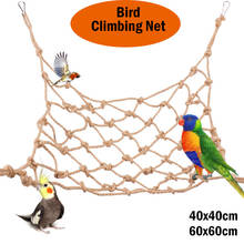 2 Sizes Bird Climbing Net Thin Section Hemp Rope Parrot Hanging Stand Swing Play Ladder Chew Toy with Buckles 2024 - buy cheap