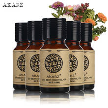 AKARZ Famous brand Peppermint Chamomile Frangipani Lavender Eucalyptus essential oil For Aromatherapy Spa Bath skin care 10ml*5 2024 - buy cheap