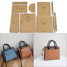 Handmade Leather Tote Bag Kraft Paper Template Handbag Design Paper Pattern Drawing Template DIY Sewing Stencil Accessories 2024 - buy cheap