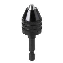 Adaptador de mandril de broca sem chave 1/4 ", conversor de broca hexagonal de mudança rápida 0.8-8mm 2024 - compre barato