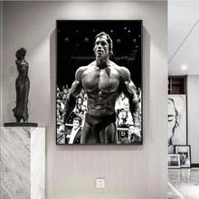 Póster de alta definición Arnold Schwarzenegger, culturismo, citas inspiradoras, arte de pared de Fitness, imagen moderna, pintura en lienzo 2024 - compra barato