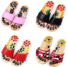 Women Agate Foot Massage Slippers Lovers Indoor Home Shoes Ladies Bathroom Non-Slip Slides Flat Sandals Female Beach Flip Flops 2024 - buy cheap