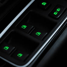 Luminous Car Door Window Lift Window Button Sticker for Toyota Auris Corolla Avensis Verso Yaris Aygo Scion TC IM 2024 - buy cheap