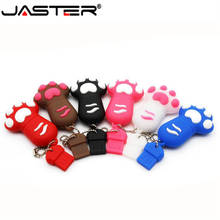 JASTER Fashion hot selling creative U Disk 2.0 64GB 32GB 16GB 8GB 4GB cartoon Bear catch real capacity USB flash drive 2024 - buy cheap