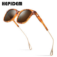 HEPIDEM Acetate Polarized Sunglasses Men 2020 New Fashion Brand Designer Vintage Square Sun Glasses for Women Goggles 9137T 2024 - buy cheap