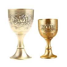 Copa de vino de Metal de estilo europeo, copa de vino de bronce antiguo, Copa Blanca rusa, M17D 2024 - compra barato