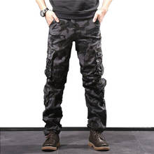 Camouflage Military Cargo Hiking Pants Men Outdoor Multi Pocket Cotton Tactical Trousers Joggers Camping Trekking Fishing Pants 2024 - buy cheap