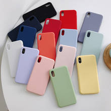 Soft Silicone Case For iPhone 11 Pro XS Max XR X 10 8 7 6 6S Plus 7Plus 8Plus 6Plus Fashion Candy color Couples Cover 2024 - buy cheap