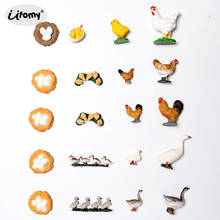 Simulation goose hen Rooster Growth Cycle poultry Life Cycle chicken Models Animal Figures Educational Figurines toys for kids 2024 - buy cheap