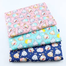 100% Pure Cotton Fabric By Meters Cute Cartoon Rabbit Printed Cotton Twill Fabric DIY Sewing Quilting Cloth Blanket for Baby Kid 2024 - buy cheap