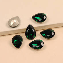 Diamantes de imitación con forma de Esmeralda, cristales cortados, K9, para coser, accesorios de vestir, DIY, de alta calidad, 4320 2024 - compra barato