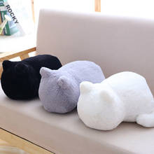 Figuras de gato de peluche Kawaii para niños, muñecos de gato de sombra bonita, juguetes de animales encantadores, almohadas suaves de decoración del hogar en 3 colores 2024 - compra barato