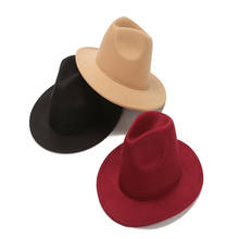 Chapéu tipo fedora, chapéu feminino de aba larga para casamento, outono, cor preto e branco para inverno 2024 - compre barato