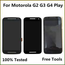 ЖК-дисплей для Motorola Moto G2 XT1063 XT1064 G3 XT1544 G4 Play XT1601 XT1602, ЖК-дисплей с цифровым преобразователем сенсорного экрана в сборе 2024 - купить недорого