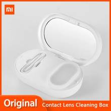 Xiaomi eraclean lente de contato caixa limpeza portátil lavadora ultra sônica automático eliminadas bactérias recarregável 2024 - compre barato