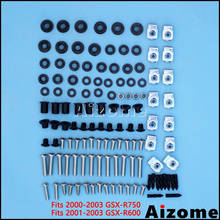 Kit de tornillos de carenado para motocicleta, montaje de carrocería, fijación, tuercas, arandelas, para GSX-R750, Suzuki GSX R750, GSX R600 2024 - compra barato