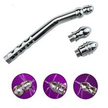 Chuveiro inoxidável anus douche enema vagina lavagem com 3 bicos de metal anal plug brinquedos do sexo 2024 - compre barato