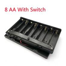 Black 1 AA Battery Holder Box Case With Switch New 1 AA 2A Battery Holder Box Case With Switch 2024 - buy cheap