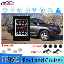 XINSCNUO Автомобильная электроника Беспроводная для Toyota Land Cruiser TPMS система контроля давления в шинах датчик ЖК-дисплей 2024 - купить недорого