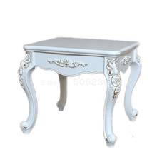 Mesa de centro quadrado para sala de estar, pequena mesa de centro em estilo americano, armário europeu, mesa lateral para sala de estar 2024 - compre barato